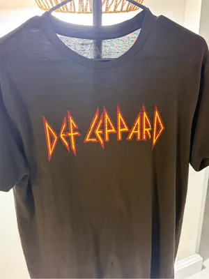 Def Leppard Black Short Sleeve Logo Tee thumbnail 2