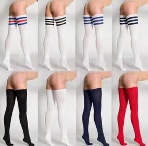 American Apparel Vintage Sold Out Thick Thigh High Socks Y2K Black US Made Rare thumbnail 5
