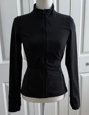 OFFLINE By Aerie The Hugger Full Zip Jacket Black Small thumbnail 1