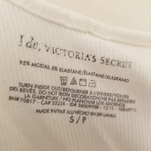 {S} Victoria's Secret I Do 'Bride' Ribbed Tank Top White thumbnail 7