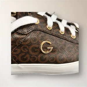 GBG Los Angeles 8.5M Brown Gold Monogram Sneakers‎ Metal Logo GGONARINJR Casual thumbnail 8