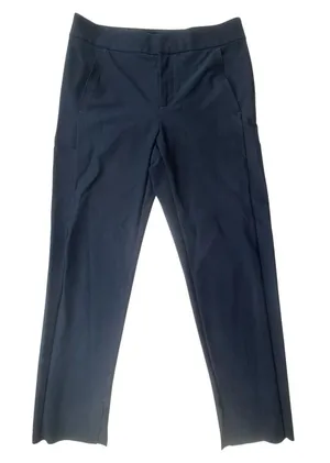 Athleta Stellar Crop Trouser Navy Blue Womens 8 Tall Stretch Luxury Travel Pants thumbnail 1