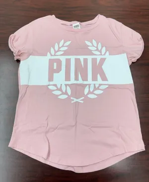 PINK Victoria’s Secret Light Pink Short Sleeve Tee Size Medium thumbnail 1