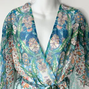CITY CHIC Maxi Dress Womens 18 Rhinestone Boho Floral Party Wedding Date Church thumbnail 6