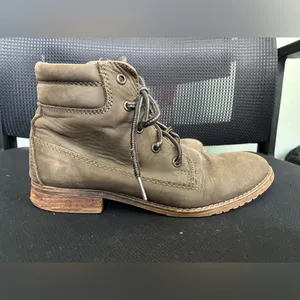 Steve Madden Womens Size 7.5M Brown Leather Zip Ankle Fashion Boots Bootie thumbnail 4