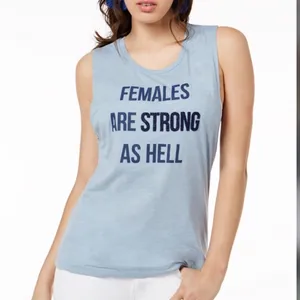 TRUE VINTAGE Females are Strong as Hell Tank Top Size XL thumbnail 2