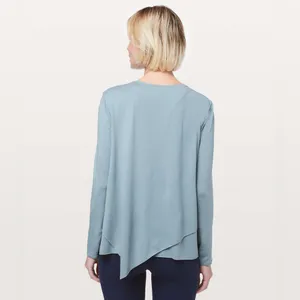 Lululemon Sweetest Day Long Sleeve *Tencel Blue Cast sz 12 thumbnail 2