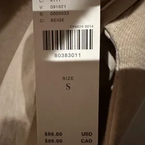 Anthropologie Beige Balloon Sleeve Top thumbnail 5