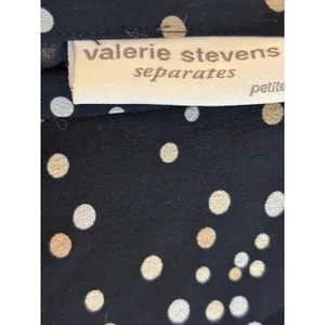 Valerie Stevens Separates Black Polka Dot Gradient Maxi‎ Skirt Petite thumbnail 6