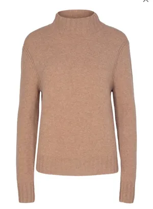 J. Crew mock neck sweater in super soft yarn merino alpaca blend xs thumbnail 1