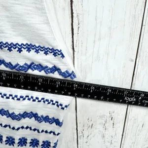 Sam Edelman Shirt Women Size Medium‎ Aztec Sleeveless Tank Blouse Lightweight thumbnail 3