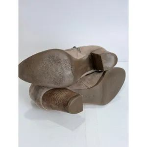 Franco Sarto Taupe Suede Ankle Booties Block Heel Modern Classic‎ Size 8.5 thumbnail 10