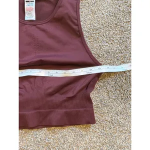 Gymshark Burgundy Seamless Midi Tank. Size XL thumbnail 4