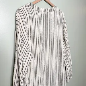 Free People Rhythm Of The Night Striped Tunic Top Ivory Black Women’s Size Small thumbnail 8
