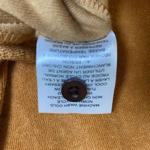 Standard‎ Issue Terry Cloth Camp Shirt Women Small Tan Mushroom Embroidered Boho thumbnail 7