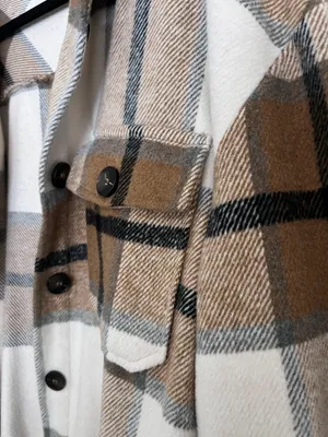 Boutique Plaid Button-Up Jacket thumbnail 2