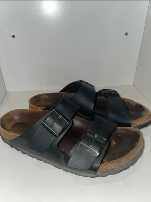 Birkenstock Arizona Black Two-Strap Women's Sandals Slides Size 39 / 8-8.5 thumbnail 7