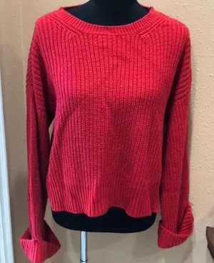 Sanctuary red knit sweater thumbnail 1