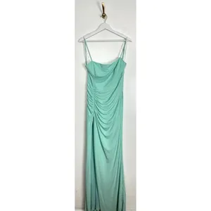 KATIE MAY Great Kate Ruched Gown in Supercharged Mint Size Large thumbnail 6