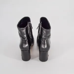 Sam Edelman Hilty 2 Patent Leather Ankle Boots Pointed Toe Block Heel Black 6.5 thumbnail 7