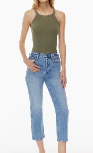 Denim Forum The Arlo Hi-Rise Straight Jean, size 25” thumbnail 1
