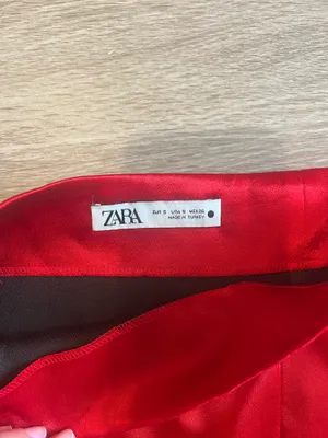 Zara satin effect mini skirt thumbnail 2