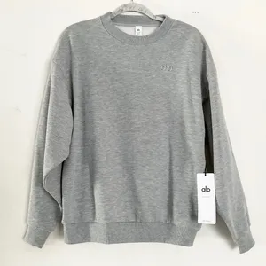 Alo Yoga Accolade Crew Neck Pullover Athletic Heather Grey XS thumbnail 2