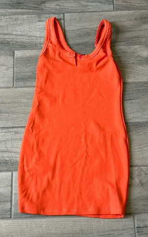 Signature 8 orange mini dress Size L thumbnail 1