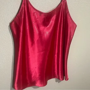 Gillian & O’Malley red sparkly slip on tank‎ top Size XL Y2k thumbnail 3