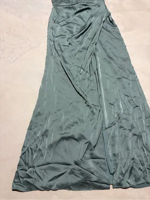 Birdy Grey NWT Carrie matte sea glass Strapless Evening Gown bridesmaid dress S thumbnail 3