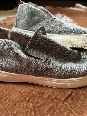 Hey Dude Peyton slip on on shoes in grey Size US 6 in my opinion they run big and will fit a 6.5 No flaws thumbnail 3