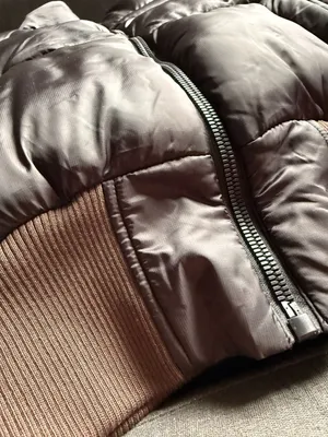 Better / Together Brown Puffer Vest with Ribbed Hem Size M thumbnail 2