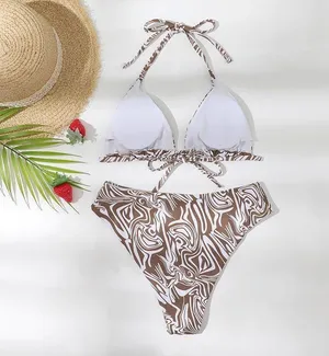 SheIn Marble Bikini thumbnail 2