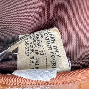 Vintage 70s Leather Jacket Brown Double Breasted Belted Union Made in USA Retro thumbnail 11