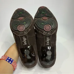 Indigo by Clarks brown suede pointed toe heels dancing shoes size 9‎ thumbnail 5