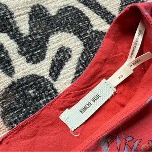 Urban Outfitters Kimchi Blue Floral fields‎ dress Red size XS Cotton Open back thumbnail 4