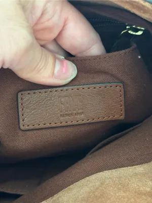 FRYE Leather Side Pocket Hobo Bag in Cognac thumbnail 8