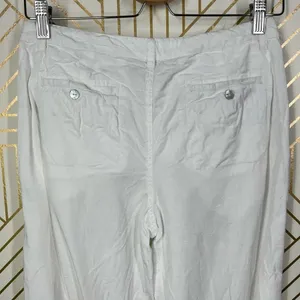 House of Harlow 1960‎ White Cropped Drawstring Pants Size US Small thumbnail 6