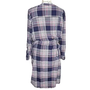 Bobbie Brooks Plus Size (1X) Roll Tab Sleeve Elastic Waist Tie Blouson Dress thumbnail 7