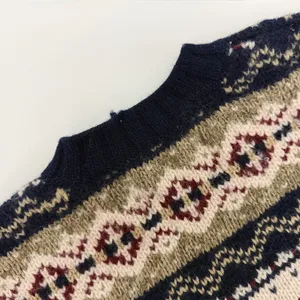 Vintage 80’s Abercrombie Pure Wool Fair-Isle Crewneck Knit “The Big Sweater” M thumbnail 11