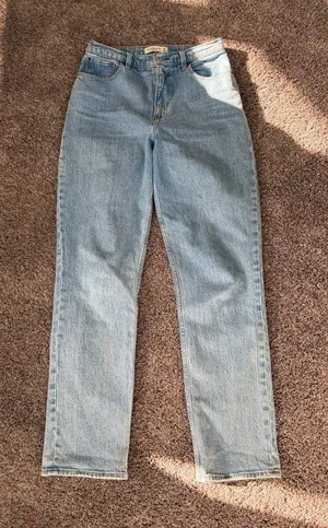 Abercrombie Jeans Curve Love High-Rise 90s Straight Long thumbnail 1