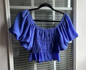 Blue Altard State crop top thumbnail 1