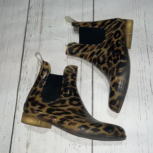 J. crew animal print short rain boots thumbnail 3