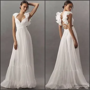 Mac Duggal 67911 Ruffled Tiered Cut Out Chiffon Gown Dress White 6 thumbnail 2