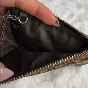 Y2K Coach Vintage Brown Signature Card Holder thumbnail 3
