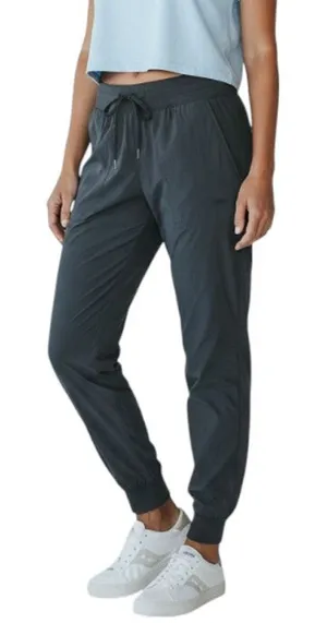 LULULEMON Dance Mid-Rise Jogger Pant Full Length Women 2 Black Sporty Everyday thumbnail 1