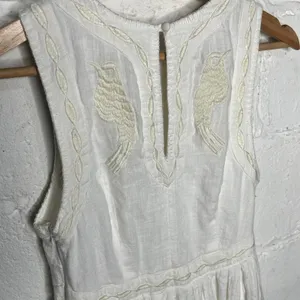 Free People Dress 4 White Birds of a Feather Mini Boho Cottagecore Women's thumbnail 4