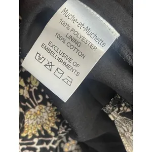 Muche et Muchette Black Gold Floral Smocked High-Low Tiered Ruffle Maxi Dress‎ thumbnail 8