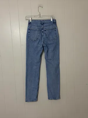 & Other Stories Slim Straight-Leg Jeans Light Wash Size 25/30 thumbnail 6