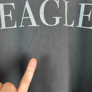 American Eagle Cropped Sweatshirt Women XL Charcoal Black Roll Hem Crop Crewneck thumbnail 7